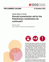 Should humanitarian aid for the Palestinians nonetheless be continued?