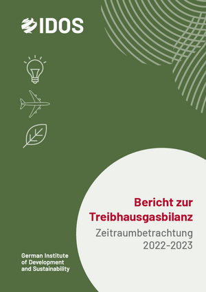 IDOS Bericht zur Treibhausgasbilanz 2022-23 Cover