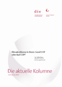 Klimakonferenz in Bonn: Good COP oder Bad COP?