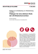 Plädoyer für eine stärkere Rolle der UN-Wüstenkonvention