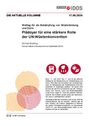 Plädoyer für eine stärkere Rolle der UN-Wüstenkonvention