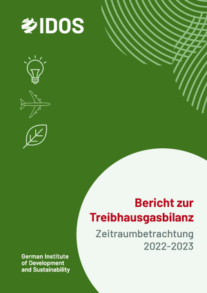 IDOS Bericht zur Treibhausgasbilanz 2022-23 Cover