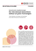 Der internationale Subventionswettlauf um grüne Technologien