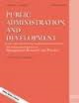 Cover: Public Administration and Development