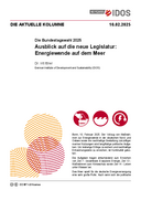 Ausblick auf die neue Legislatur: Energiewende auf dem Meer