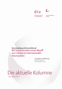 Wir brauchen einen neuen Begriff von Fairness im internationalen Steuersystem