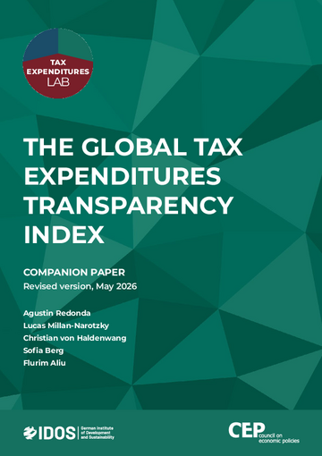 Global Tax Expenditures Transparency Index (GTETI) Companion Paper 2026 Cover