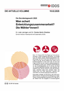 Wen schert die Entwicklungspolitik? Die Wähler*innen!