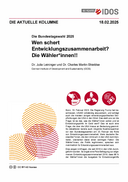 Wen schert die Entwicklungspolitik? Die Wähler*innen!
