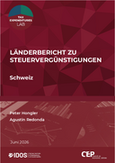 Länderbericht zu Steuervergünstigungen: Schweiz