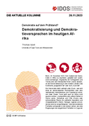 Demokratisierung und Demokratieversprechen im heutigen Afrika