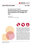 Demokratisierung und Demokratieversprechen im heutigen Afrika