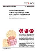 Sustainable financial market policy against the headwinds