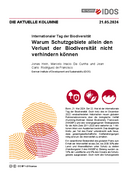 Warum Schutzgebiete allein den Verlust der Biodiversität nicht verhindern können
