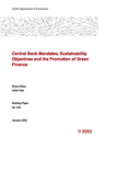 Central bank mandates, sustainability objectives and the promotion of green finance