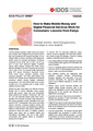 How to make mobile money and digital financial services work for consumers: lessons from Kenya