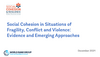 Cover: presentation Social Cohesion In Situations Of Fragility, Conflict And Violence: Evidence And Emerging Approaches 