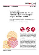 Entwicklungspolitik bei den anstehenden Europawahlen (wieder) ins Blickfeld rücken