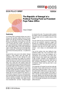 The Republic of Senegal at a political turning point as President Faye takes office