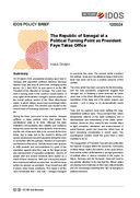 The Republic of Senegal at a political turning point as President Faye takes office