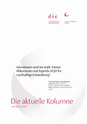 Gemeinsam sind wir stark: Pariser Abkommen und Agenda 2030 für nachhaltige Entwicklung!