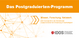Cover: Flyer des Postgraduierten-Programms