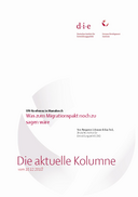 Was zum Migrationspakt noch zu sagen wäre