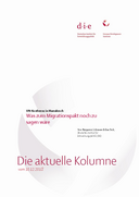 Was zum Migrationspakt noch zu sagen wäre