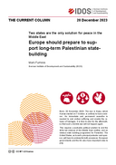 Europe should prepare to support long-term Palestinian state-building