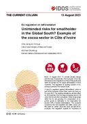 Unintended risks for smallholder in the Global South? Example of the cocoa sector in Côte d’Ivoire