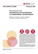The Relevance of Food Systems for Sustainability Transformations