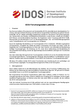 Cover: IDOS Forschungsdaten-Leitlinie