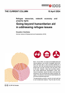 Going beyond humanitarian aid in addressing refugee issues