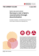 Germany’s role in Syria’s reconstruction through decentralisation