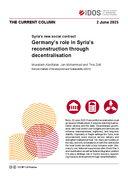 Germany’s role in Syria’s reconstruction through decentralisation
