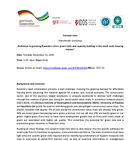 Cover of the Concept note