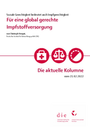 Für eine global gerechte Impfstoffversorgung