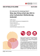 Was das Klima-Urteil des IGH in einer turbulenten Weltordnung bedeutet