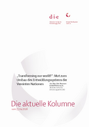 „Transforming our world!“: Mut zum Umbau des Entwicklungssystems der Vereinten Nationen