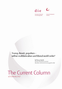 Trump, Brexit, populism – wither multilateralism and liberal world order?
