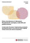 Cover: Programme Workshop: Policy (in)coherence in Germany’s Energiewende: synergies, trade-offs and political drivers  19 June 2023, 13:00 – 18:00