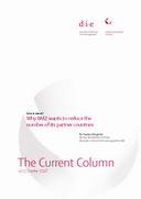 Why BMZ wants to reduce the number of its partner countries