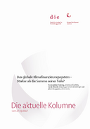 Das globale Klimafinanzierungssystem – Stärker als die Summe seiner Teile?