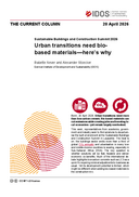 Urban transitions need bio-based materials—here’s why