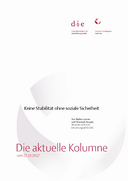 Keine Stabilität ohne soziale Sicherheit