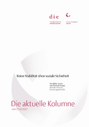 Keine Stabilität ohne soziale Sicherheit
