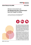 Die Bedeutung des Verkehrssektors für Frauen in Afrika