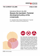 Cover: The Current Column of 6 March 2025 "Beware the backlash: Feminist development policy at the crossroads" by Jacqueline Götze, Maryam Khalid and Tina Zintl.