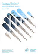 Management quality and carbon performance of cement producers: update