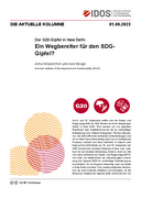 Ein Wegbereiter für den SDG-Gipfel?